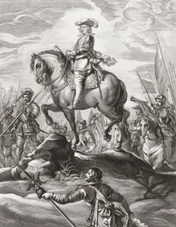 Ferdinand Itävaltalainen johti joukkoja Alppien yli, heinäkuu 1634