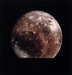 Ganymedes, yksi Jupiterin kuista
