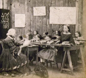 Matematiikan oppitunti, n. 1890 (kuva)