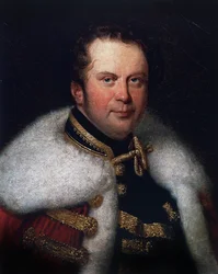 Muotokuva Franz Brunsvikista (1777-1849), slovakialainen sellisti ja Budapestin kaupunginteatterin johtaja