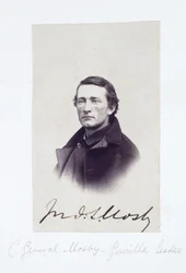 Kenraali Mosbyn, Konfederaation sissijoukkojen johtajan, muotokuva, noin 1863