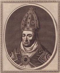 Winchesterin piispan William Waynfleten (1398-1486) muotokuva, John Goldarin (1729-1795) kuparikaiverrus