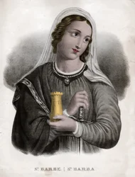 Sainte Barbe, noin 1850 (kaiverrus)