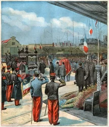 Ranskalaisen tutkimusmatkailijan Pierre Savorgnan de Brazzan ruumis repatrioitui Dakarista (Senegal) Pariisiin (kuva)