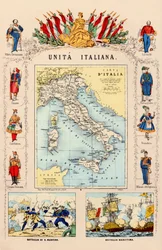 YHDISTYNYT ALLEGORIA ITALIA 1860