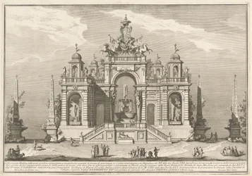 The Seconda Macchina for the Chinea 1754: Allegory of Waterworks