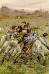 Scrimmage (chromolitho)