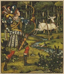 Prinssi Guerrier jahtaa Hindiä metsässä