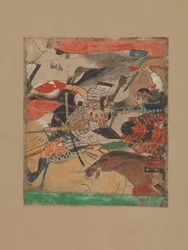 Taistelu Rokuharassa, Heijin kapinan tarinasta (Heiji monogatari).