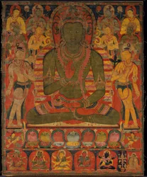 Buddha Amoghasiddhi ja kahdeksan bodhisattvaa