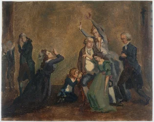 Ranska: Ludvig XVI:n jäähyväiset perheelleen, 20. tammikuuta 1793.