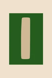 Minimalistinen vihreä muoto