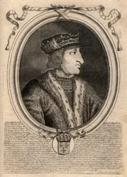 Kaarle VI:n (1368-1422), Ranskan kuninkaan muotokuva - KARLA VI (1368-1422) Ranskan kuningas