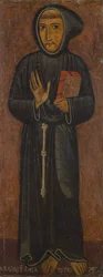 Pyhän Franciscus Assisilaisen esitys (maalaus puulle)