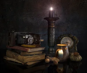Vintage-kameran asetelma