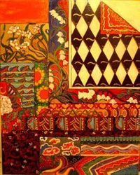 Yksityiskohtaisia suosikkimalleja, 2012 (akryyli,muste)