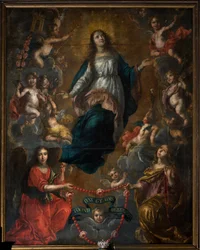 Seurakuntakirkko (Saint George Parish Church). Sisustus. Marian taivaaseenastuminen. Nicolas de Liemaeckere. 1640.