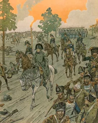 Jacques Marie Gaston Onfroy de Breville dit JOB (1858-1931) - Belgian historia: Waterloo taisteluiltana (18. kesäkuuta)