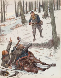 Jacques Marie Gaston Onfroy de Bréville, tunnettu nimellä JOB (1858-1931) - Moblot (Liikkuvan kansalliskaartin sotilas vuoden 1870 sodan aikana), yksityiskokoelma