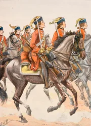 Jacques Marie Gaston Onfroy de Breville dit JOB (1858-1931) - Ranskan joukkojen asu koko ajan: Beauffremont Dragons 1759, yksityinen kokoelma