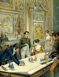 Kruunajaiskulkueen harjoitus, jonka taidemaalari Isabey (1767-1855) järjesti Joséphine de Beauharnais