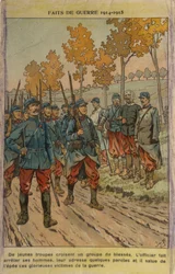 WW1: Haavoittuneiden kunnioittaminen (kuvitus)