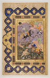 Villieläinten metsästys, noin 1540 (tussi, guassi ja kulta).